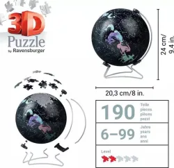 Glow in Dark Star Globe Astrology & Zodiac
