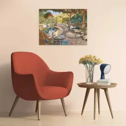 Cozy Backyard Bliss Fine Art