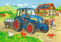 Farm & Construction Site 2x24 Pc Puzzle Construction