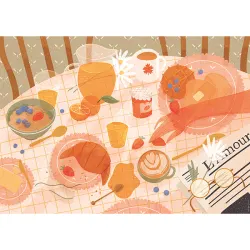 Le petit-dejeuner, F. Sabatier Food and Drink