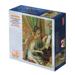 Two Young Girls At The Piano Mini Puzzle Fine Art