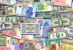 Currency Notes Collage