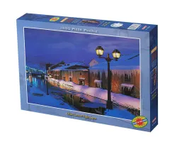 Otaro Canal At Night, Japan Winter