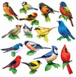 Songbirds II - 15 Mini Bird Shaped Puzzles Birds Shaped Puzzle