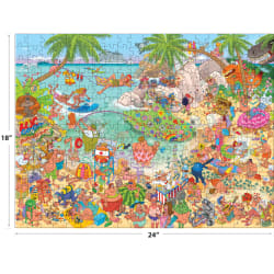 Cartoon Chaos - Loco Coco Paradise Beach & Ocean