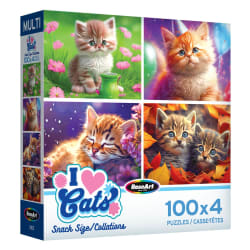 Snack Size 100Pc I Love Cats Cats