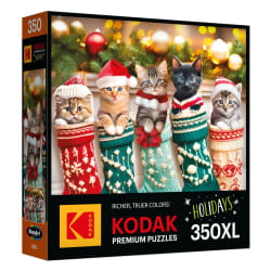 Kodak 350Pc Kitten Stockings Christmas