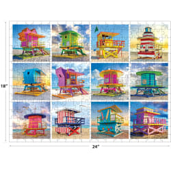 Lifeguard Huts Collage