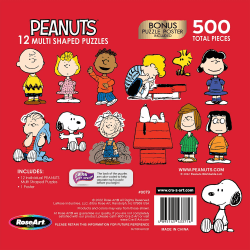 Peanuts - Snoopy 12 Mini Shaped Puzzles Movies & TV