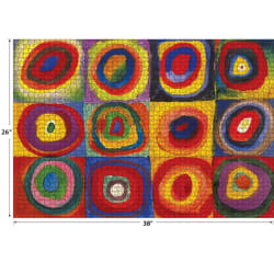 Kodak Master 2000 - Color Study Squares with Concentric Circle Contemporary & Modern Art