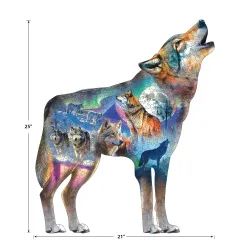 Big Shaped Puzzle - Wolf I Wolf