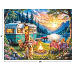 Kodak - Sunset Camper With Golden Retriever Dogs