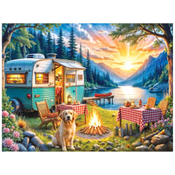 Kodak - Sunset Camper With Golden Retriever Dogs