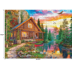 My Happy Place 1000Pc - Forest Cabin Home Forest