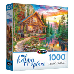 My Happy Place 1000Pc - Forest Cabin Home Forest