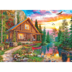 My Happy Place 1000Pc - Forest Cabin Home Forest