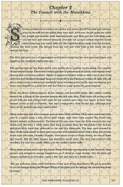 The Wonderful Wizard of Oz Double Sided Puzzle Fantasy