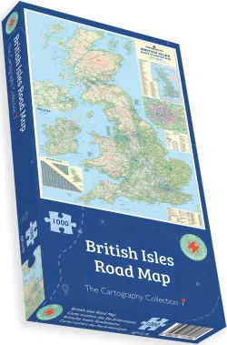 British Isles Road Map Maps & Geography