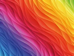 Wavy Rainbow Impuzzible 500 Piece Jigsaw Puzzle Rainbow & Gradient