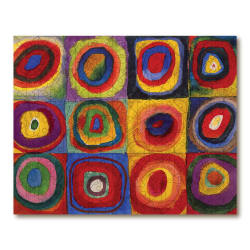 Squares With Concentric Circles (Colour Study) Contemporary & Modern Art