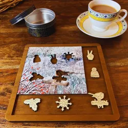 Winter Garden Robin - Mini Quarter Tin Birds