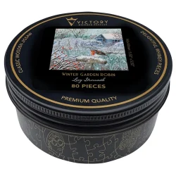 Winter Garden Robin - Mini Quarter Tin Birds