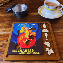 Vintage Poster - La Chablisienne - Mini Quarter Tin Nostalgic & Retro