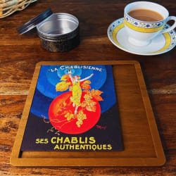 Vintage Poster - La Chablisienne - Mini Quarter Tin Nostalgic & Retro