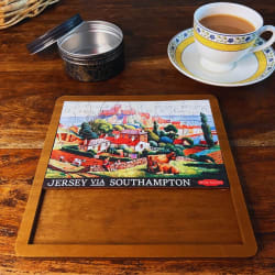 Vintage Poster - Jersey - Mini Quarter Tin Nostalgic & Retro