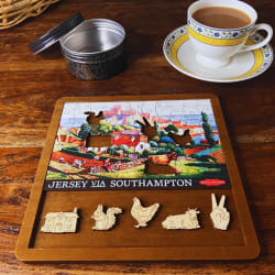 Vintage Poster - Jersey - Mini Quarter Tin Nostalgic & Retro