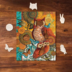 Owls In Bloom MINI QT Birds