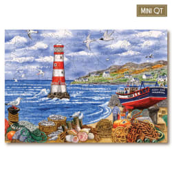 Fishing Boat & Harbour MINI QT Lighthouse