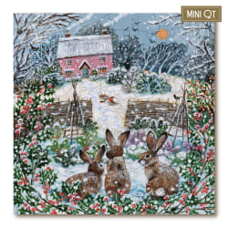 Cottage Garden & Winter Rabbits MINI QT Countryside