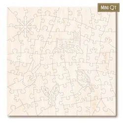 Snow Scene with Robins MINI QT Countryside