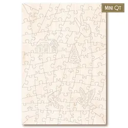 Winter Woodland Cottage MINI QT Winter