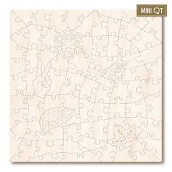 Snowy Hedgehog & Robin MINI QT Forest Animal