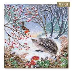 Snowy Hedgehog & Robin MINI QT Forest Animal