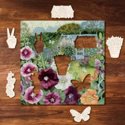 Hollyhocks Flower & Garden