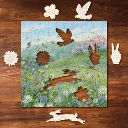 Hare In The Meadow Flower & Garden