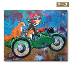 Sidecar WIth Cats MINI QT Cats