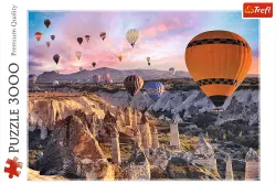 Balloons Over Cappadocia Landscape
