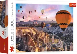Balloons Over Cappadocia Landscape