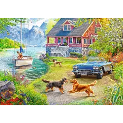 Premium Plus Summertime relax 2x 500 pc Puzzles Landscape