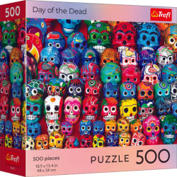 Trefl Red Halloween Day of the Dead Cultural Art