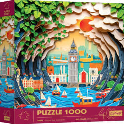 Trefl Red 40th Anniversary London 1000 Piece Paper Art Puzzle London & United Kingdom