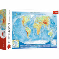 Large Physical Map of the World/Meridian Maps & Geography
