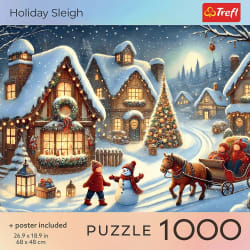 Trefl Red Holiday Sleigh Christmas