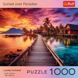 Trefl Red Sunset in the Maldives Landscape