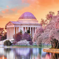 Red Jefferson Memorial Landmarks & Monuments