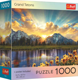 Red Grand Tetons Mountain